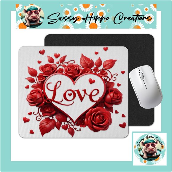 Sassy Hippo Creations | Computers, Laptops & Parts | Mouse Pad Love ...